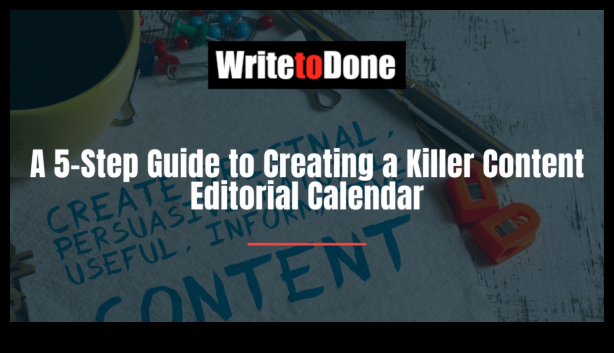 how to create an editorial calendar