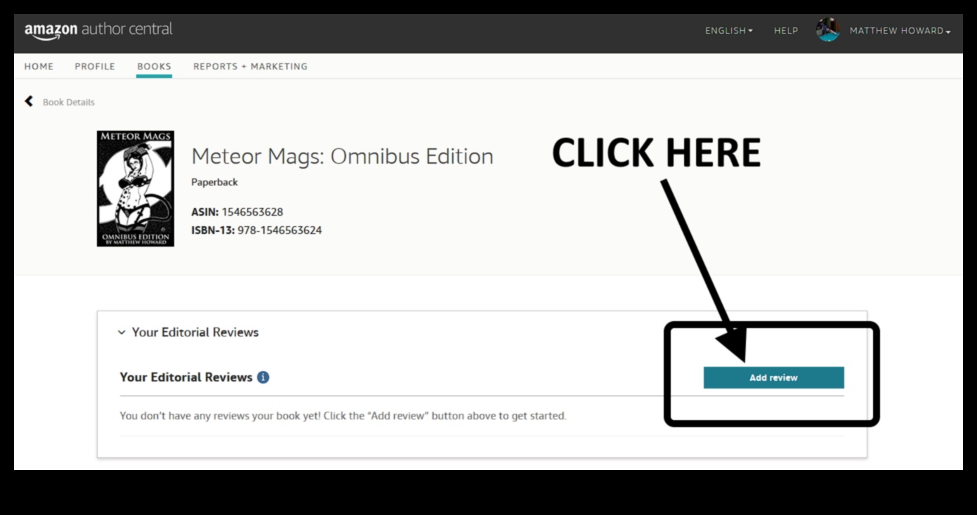 how to add editorial reviews to amazon